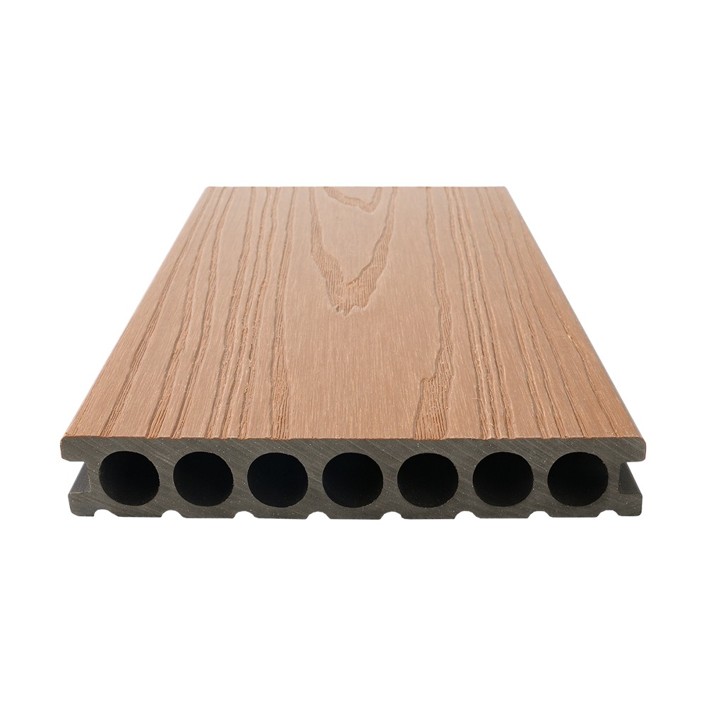 Sedmiděrové koextruzní WPC terasy（jednostranná hrubá textura）